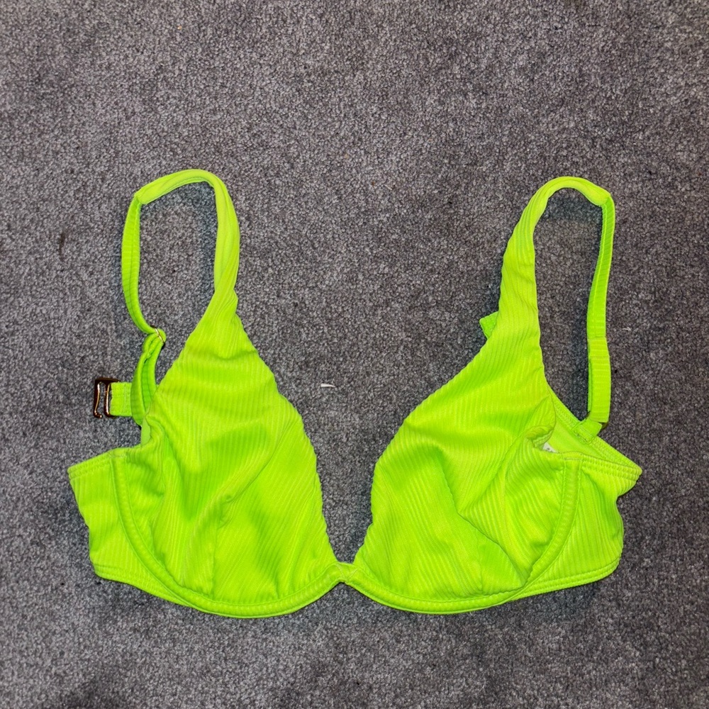 Hollister Green bikini top with Adjustable Straps